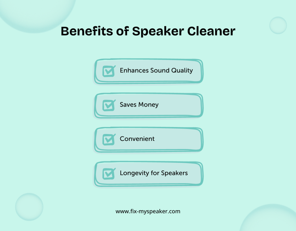 Benefits of Speaker Cleaner