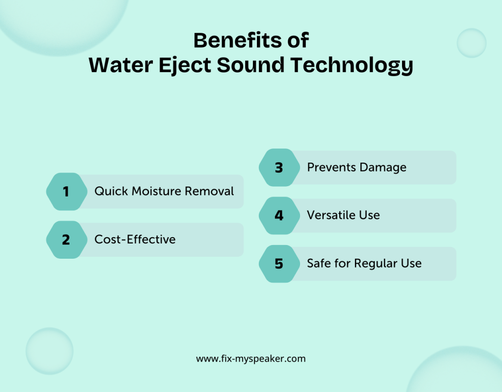 Benefits of Water Eject Sound Technology