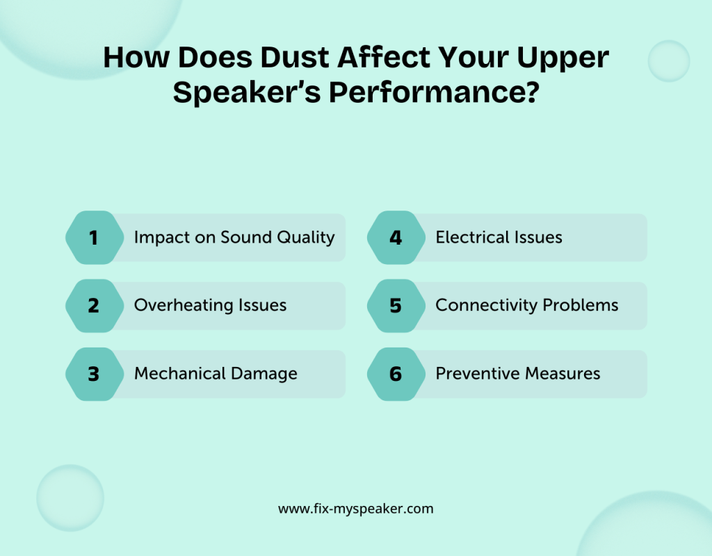 How Does Dust Affect Your Upper Speaker’s Performance