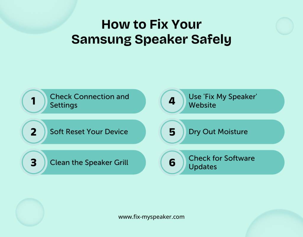 How to Fix Your Samsung Speaker Safely