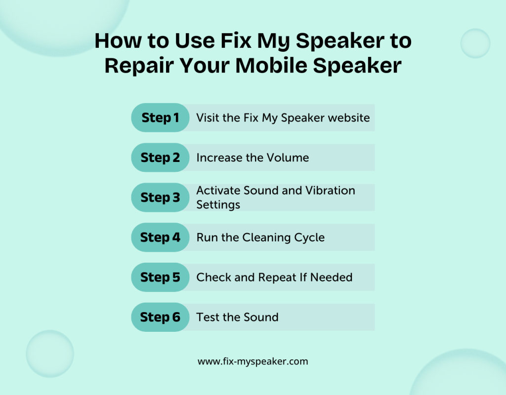 How to Use Fix My Speaker to Repair Your Mobile Speaker