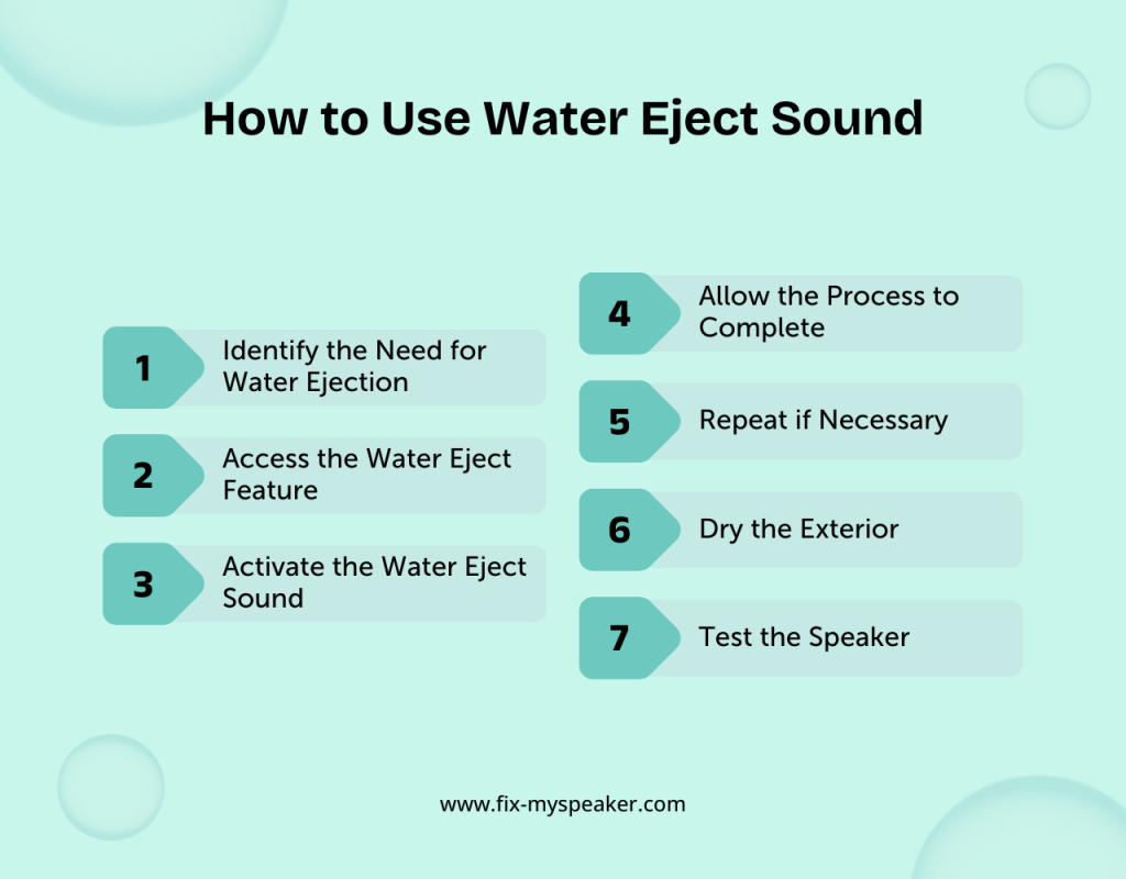 How to Use Water Eject Sound