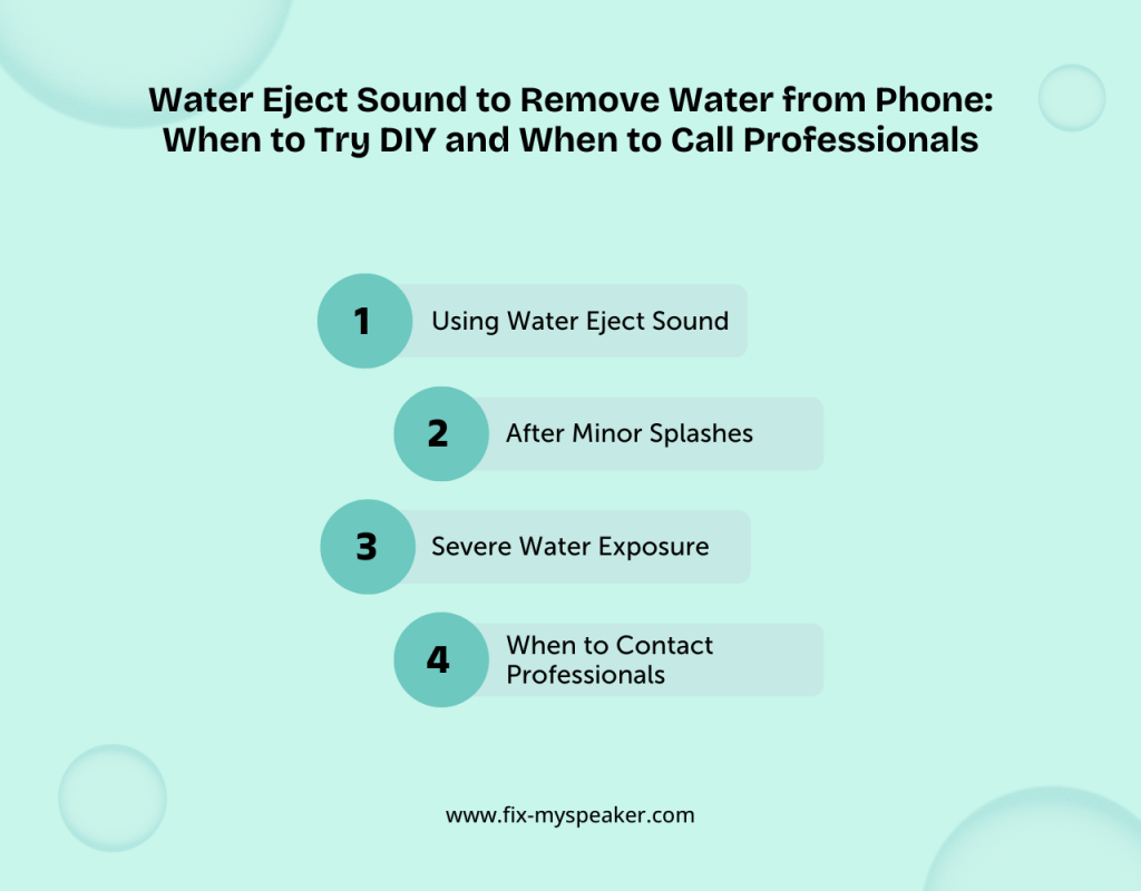 Water Eject Sound to Remove Water from Phone: When to Try DIY and When to Call Professionals