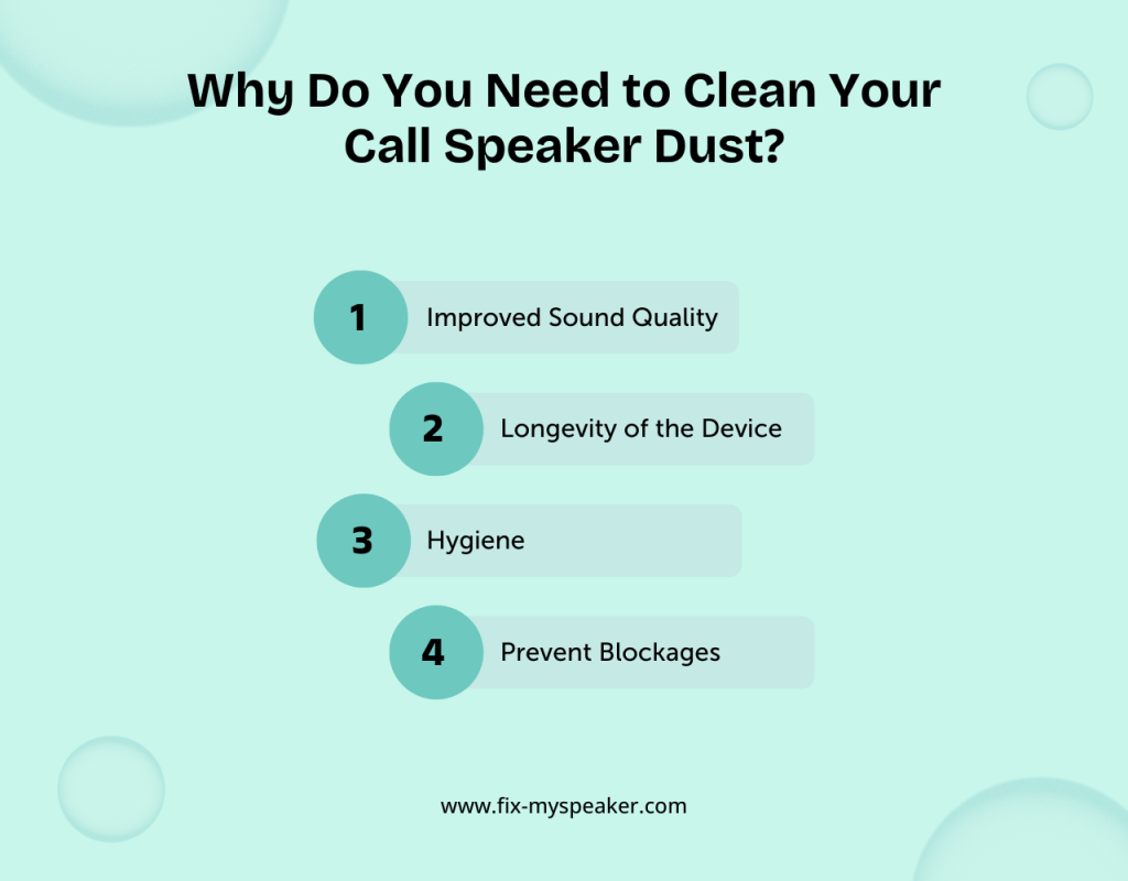 Why Do You Need to Clean Your Call Speaker Dust