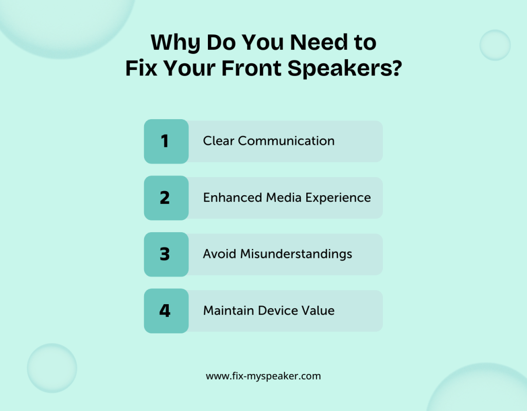 Why Do You Need to Fix Your Front Speakers